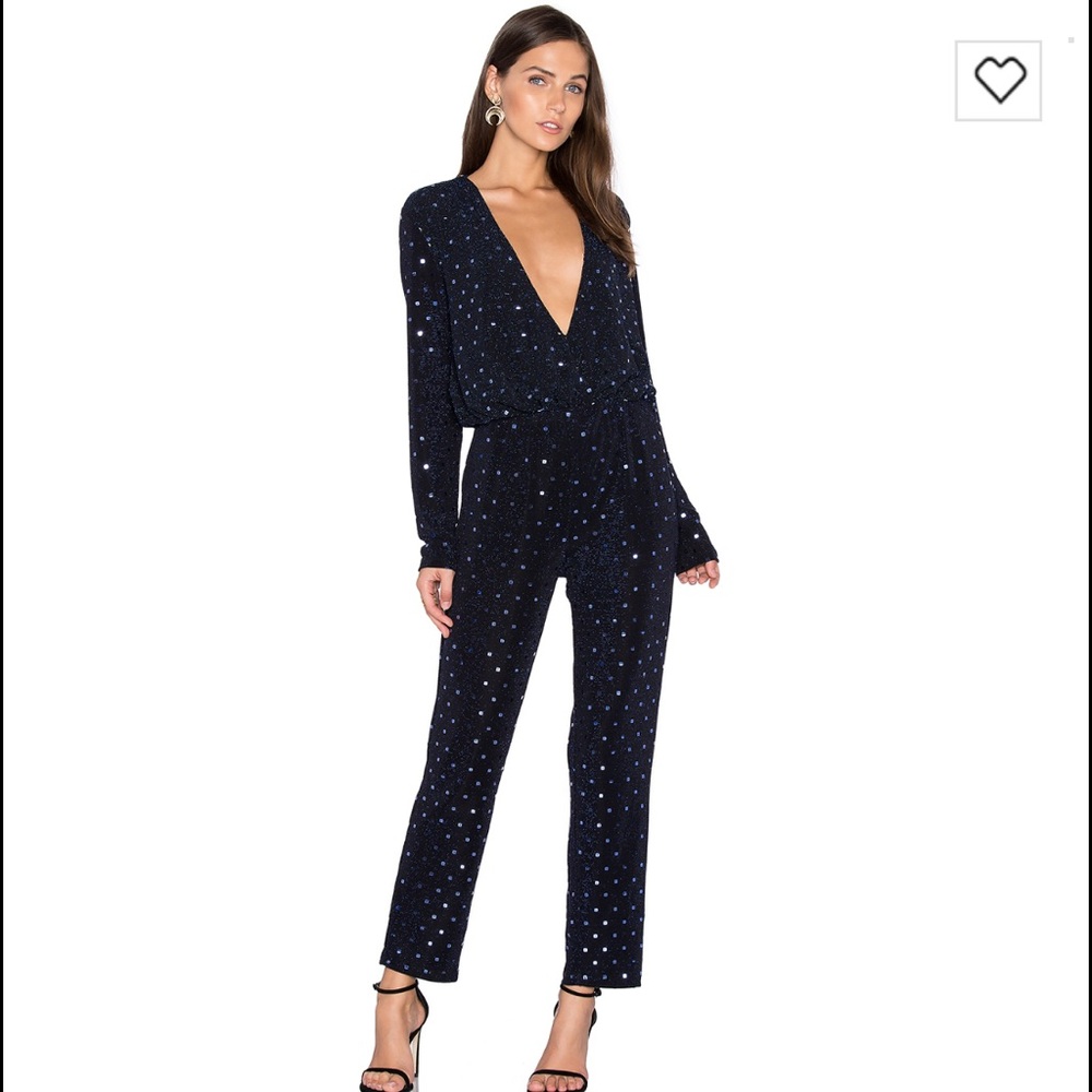 Endless Rose Embellished V Neck Jumpsuit